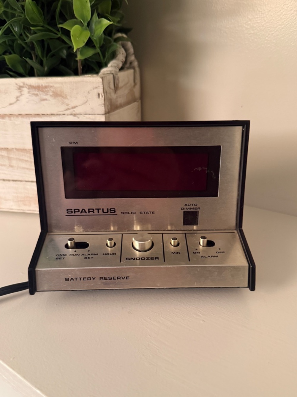 Spartus Alarm Clock Snoozer MODEL NO. 1029-61 Tested  Vintage